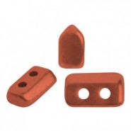 Cuentas de vidrio Piros® by Puca® - Bronze red mat 00030/01750